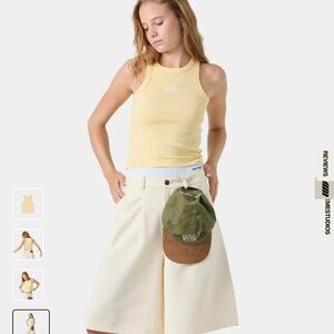 Eme Studios Lime Crop Tank Top - XS